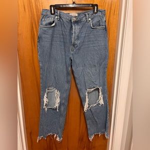 We the Free denim distressed jeans. Size 31.
